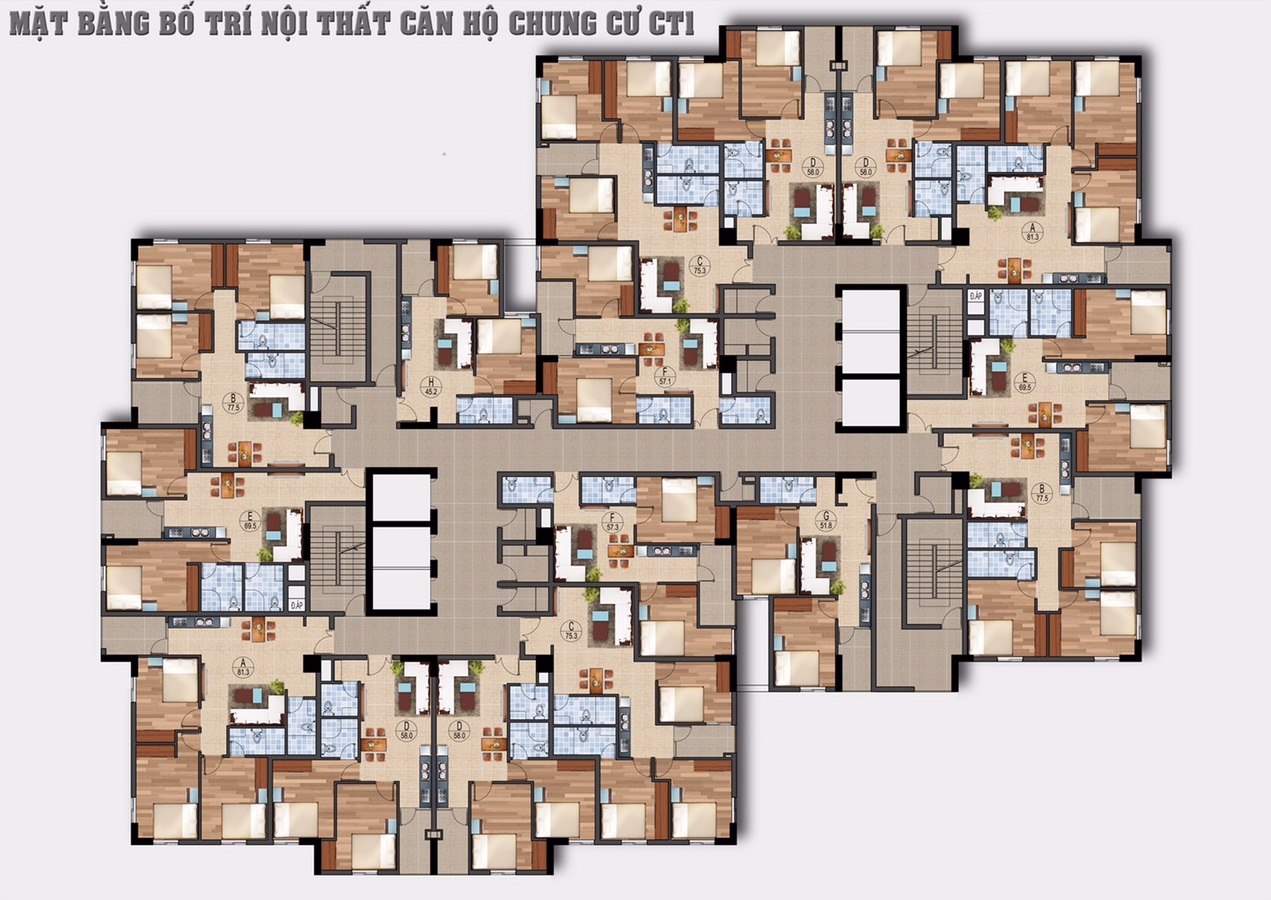 Căn Hộ Chung Cư Ruby City C-T1 57.3m2 - Ảnh 8